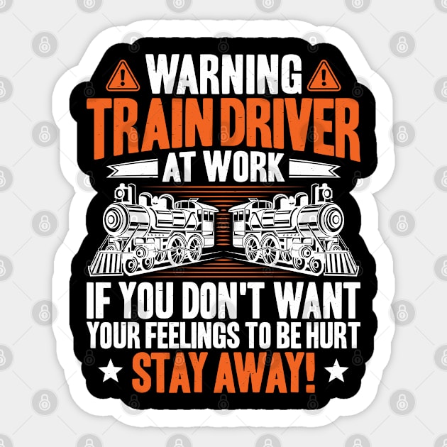 Train Driver Railroad Engineer Locomotive Engineer Sticker by Krautshirts